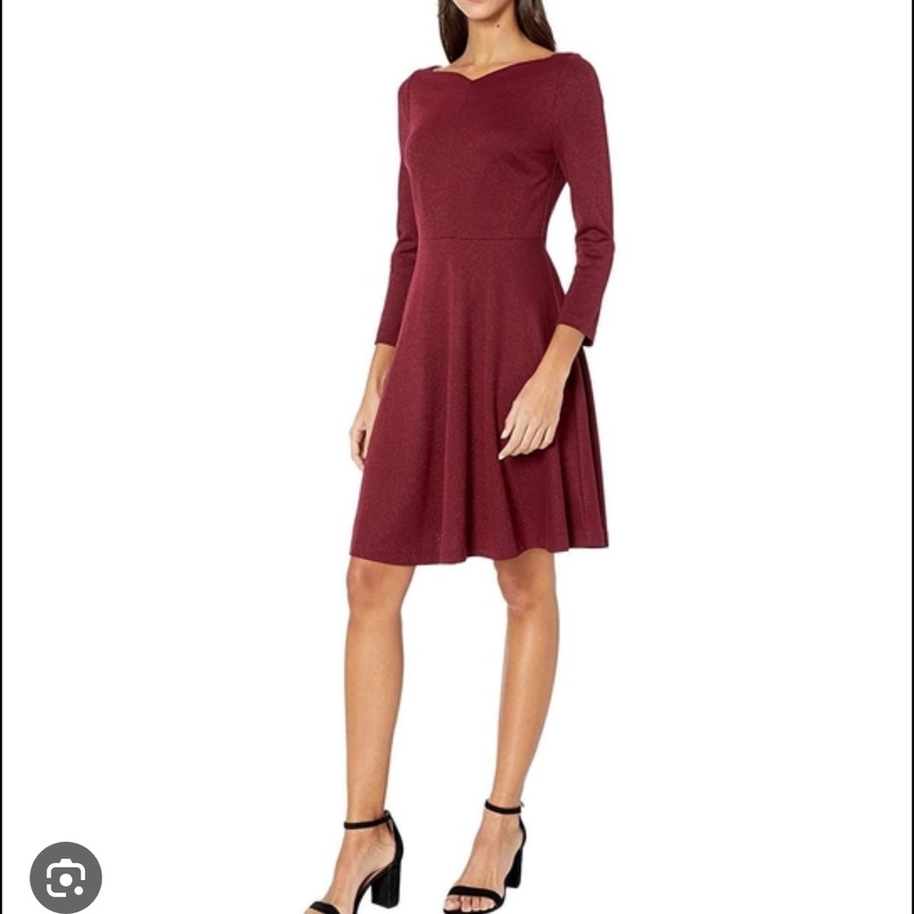 NWOT Kate Spade Red Sparkle Ponte Dress